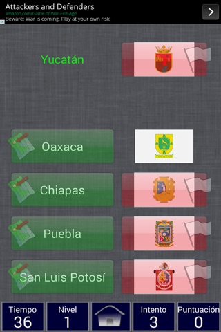 Mexico States Geography Match Free screenshot 4