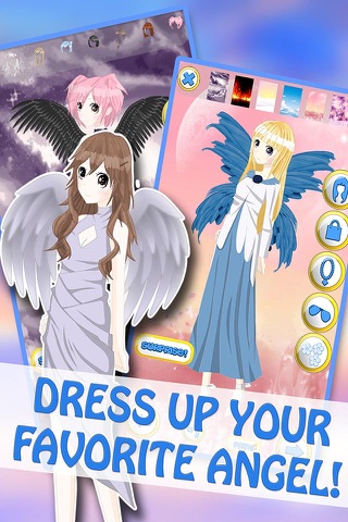 Anime Angel Girls DressUp - Cute Princess MakeUp & Makeover Games For Kids screenshot 3