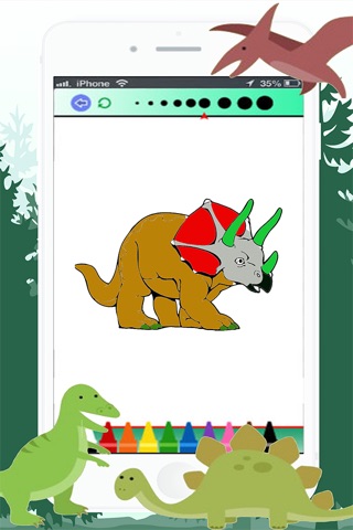 Easy Dinosaur Coloring Book screenshot 3
