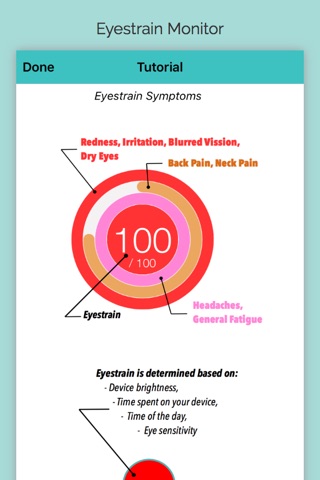 iDetox - Eyestrain Monitor screenshot 2