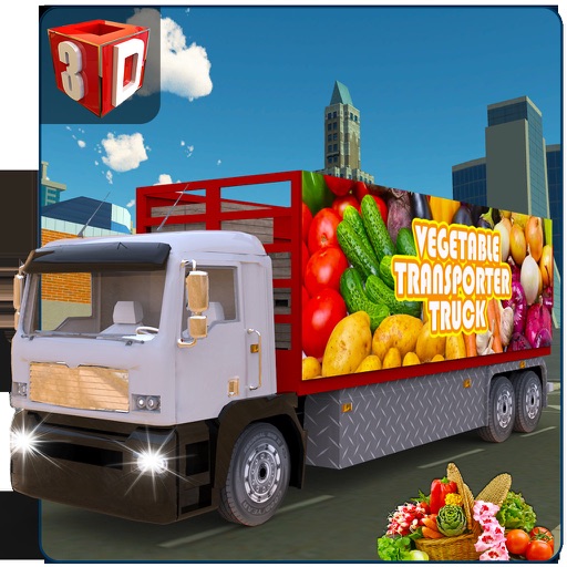 3D Vegetable Transporter Truck - Crazy trucker driving and truck driver simulator game