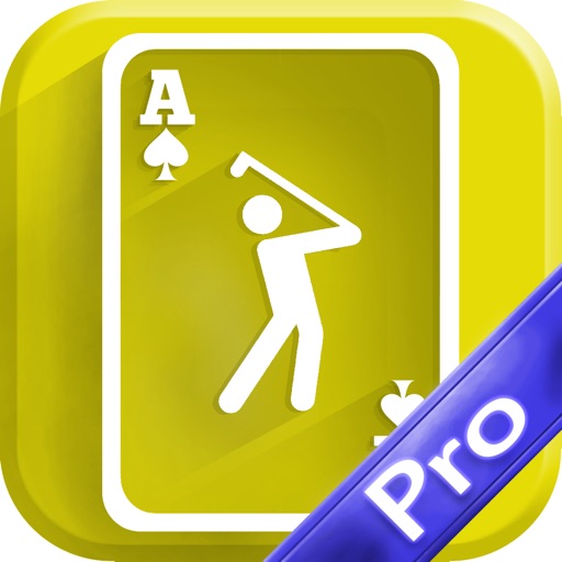 Classic Golf Solitaire With Full Deck of Red & Black Cards Pro icon