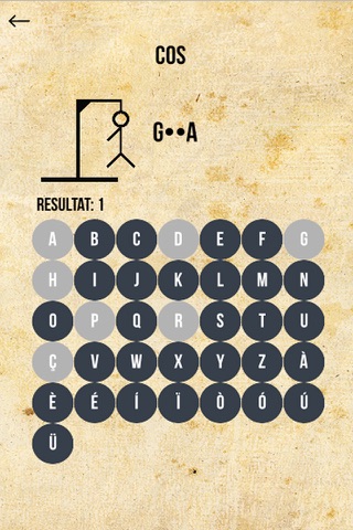 El penjat - Hangman game ( Catalan ) screenshot 2
