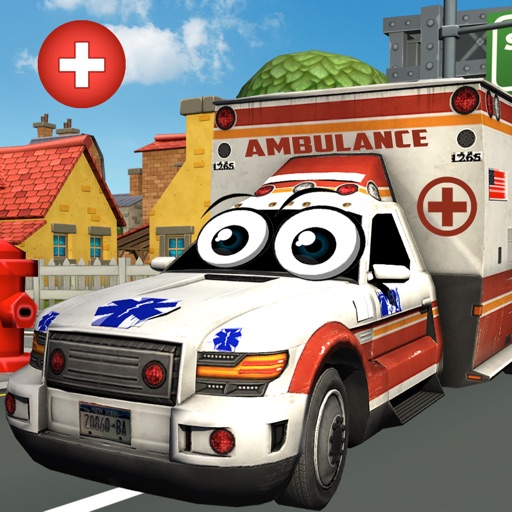 Crazy Ambulance City Racer 3D Icon