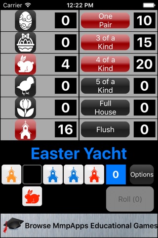 Easter Yacht - Dice with a festive theme screenshot 2
