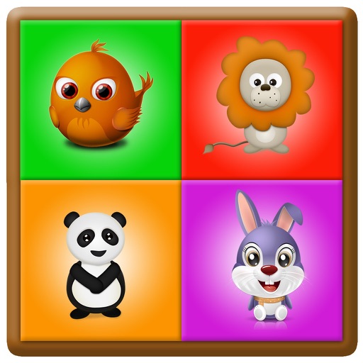 Animal Flashcard Match Puzzle Game For Toddlers