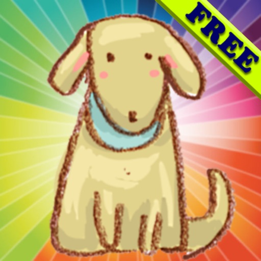 Coloring Book for Toddlers: Dogs ! Color your favorite Puppy coloring pages - FREE app Icon