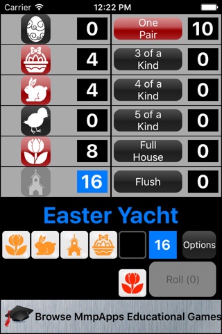 Easter Yacht - Dice with a festive theme screenshot 3