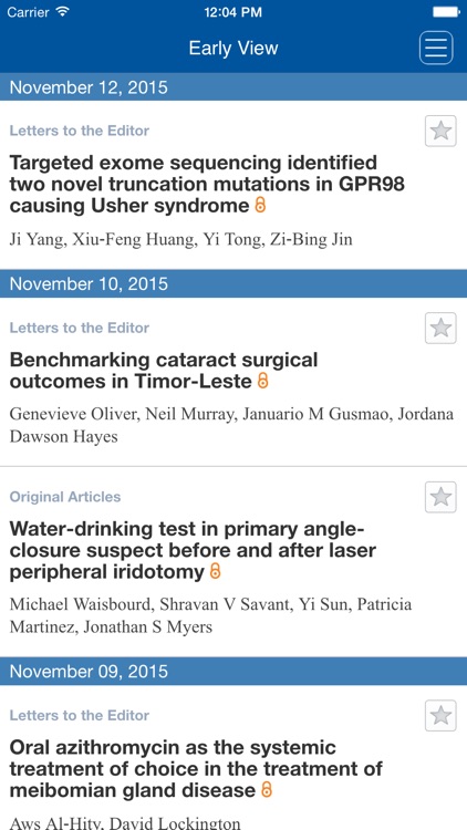 Clinical and Experimental Ophthalmology