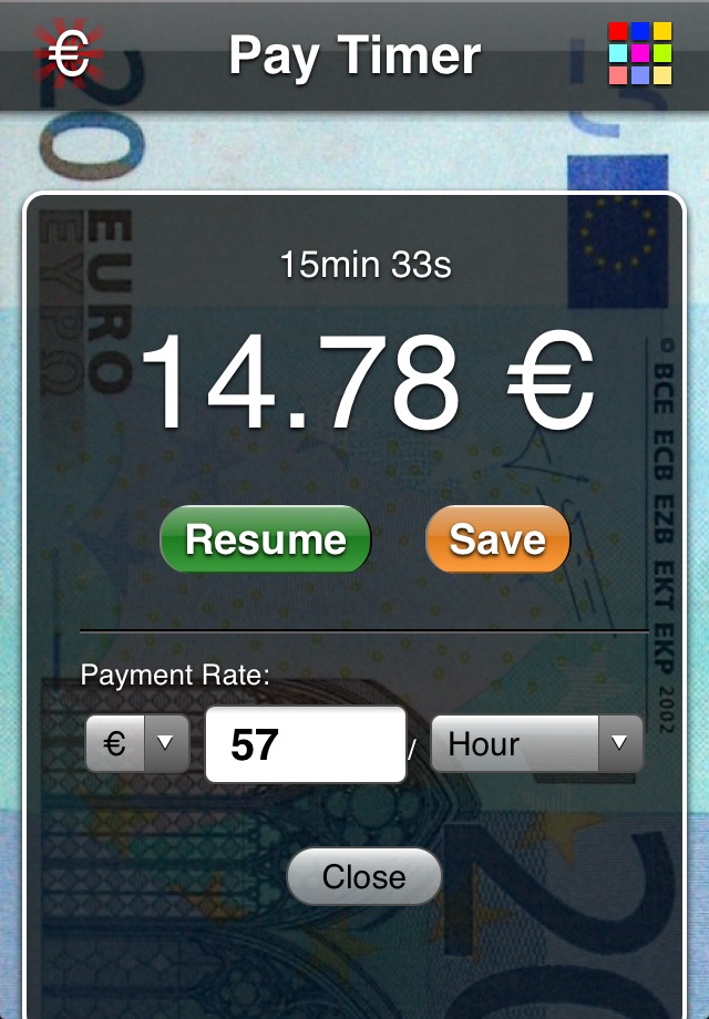 Pay Timer Lite screenshot 2