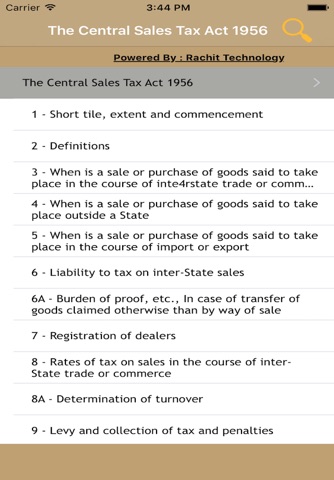 The Central Sales Tax Act 1956 screenshot 2