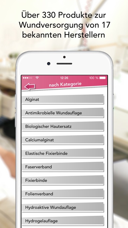 iWundpflege – Wundauflagen Sammlung und Ratgeber App für die Kitteltasche