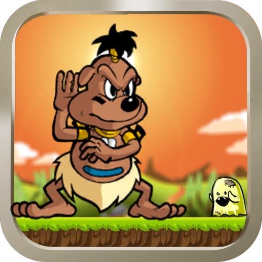 Pup Aboriginal Jumping in Desert icon