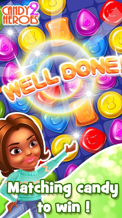 Candy Heroes 2 - Match kendall sugar and swipe cookie to hit goal