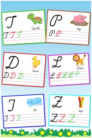 Cursive Writing Capital letters : Kids learn to write uppercase alphabets and shapes screenshot 3