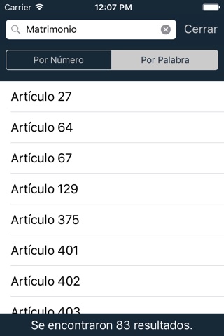 Mobile Legem Argentina - Códigos de la República Argentina screenshot 3