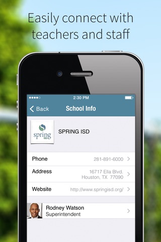 Spring ISD screenshot 2