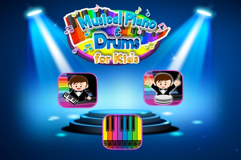 Kids Musical Piano & Drums Set - Music toys FREE screenshot 3