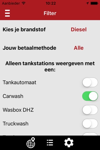 GP Groot tanklocatie app screenshot 4