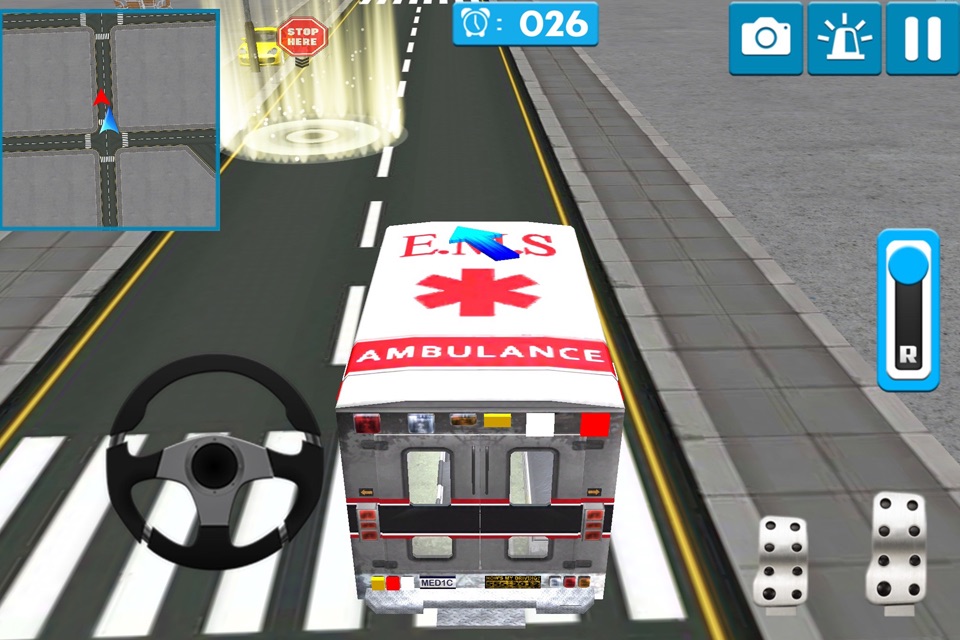 Ambulance Driver 3D Simulator Parking screenshot 4