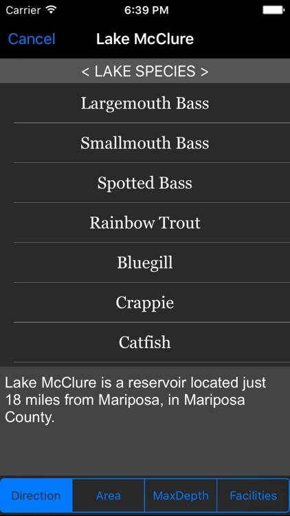 California: Fishing Lakes