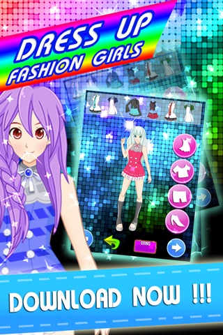 Dress-Up High Vocaloid Edition - Make-up anime hatsune miku makeover salon white toys games for girls screenshot 4