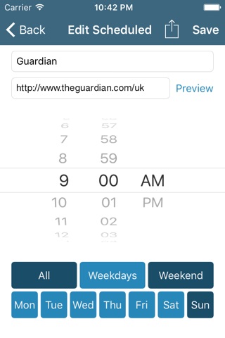 Schedule the Web screenshot 4