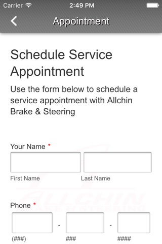 Allchin Brake & Steering Ltd. screenshot 3