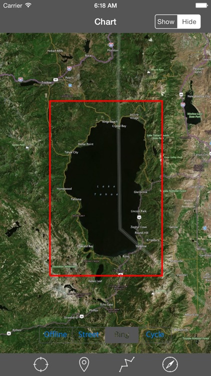 Lake Tahoe – Raster Nautical Charts