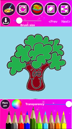 Fruit & Vegetables Coloring Drawing book For Toddler & Presc(圖4)-速報App