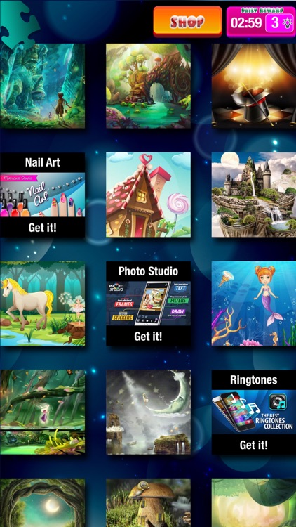 Magic jigsaw Puzzles for Kids and Adults – Fairy Fantasy Mind Games to Train Your Brain screenshot-3