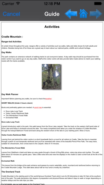 Cradle Mountain-Lake St Clair National Park- GPS and outdoor map with guide