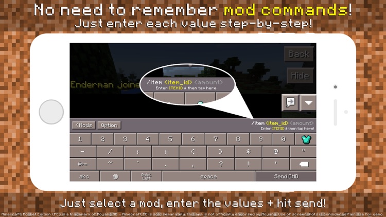 PE Mods - Custom Keyboard for Minecraft Pocket Edition screenshot-2