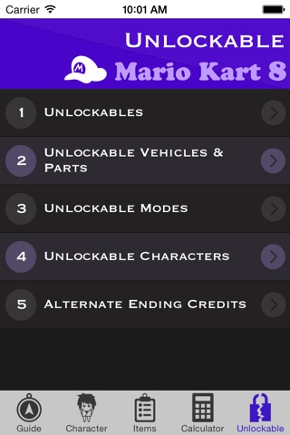 Guide for Mario Kart 8 : Unlockable, Characters, Calculator, Video screenshot 4