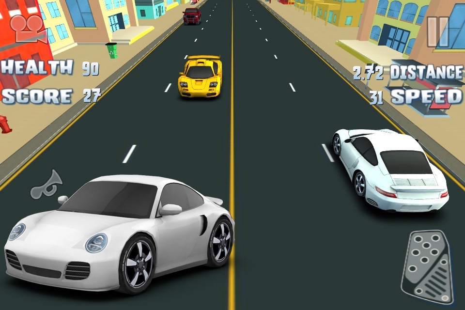 3D Street Race Extreme Car Traffic Highway Road Racer Free Game screenshot 2