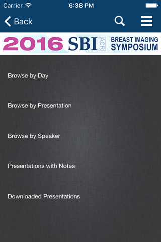 SBI/ACR Symposium 2016 screenshot 3