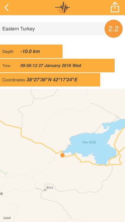 World Earthquake Map