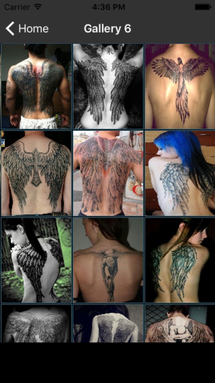 male angel wing tattoos