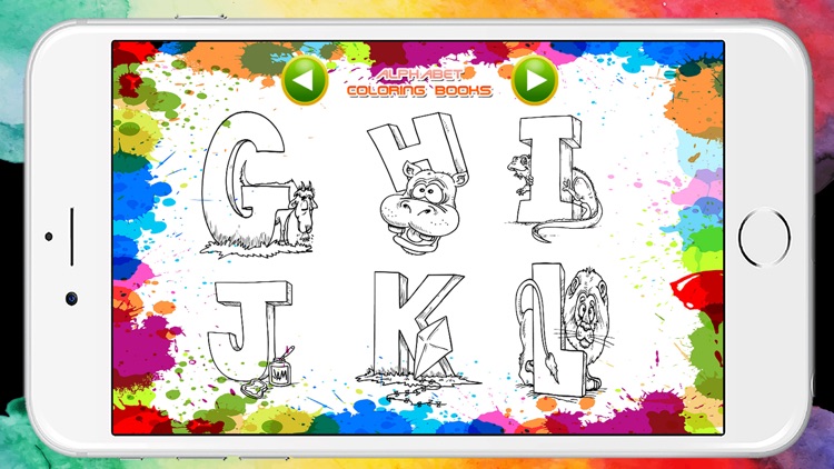 ABC Alphabet Coloring Book Pages Game for Preschool