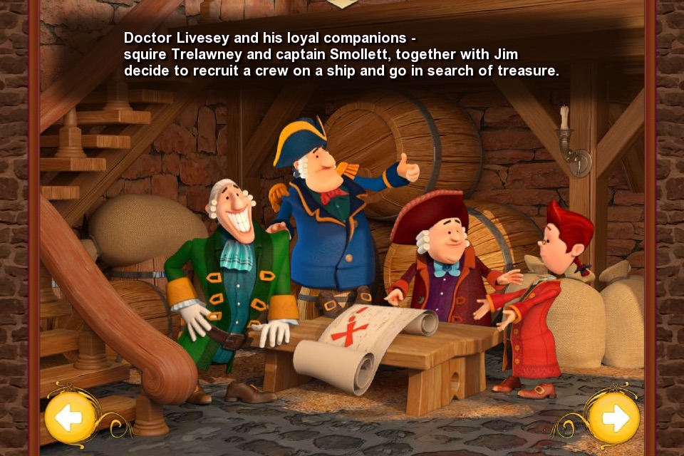 Treasure Island. An Interactive Children`s Book. screenshot 2