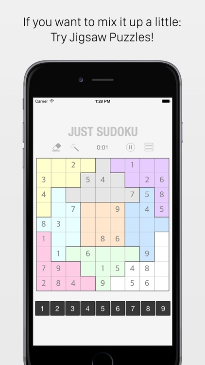 Just Sudoku - minimalistic sudoku