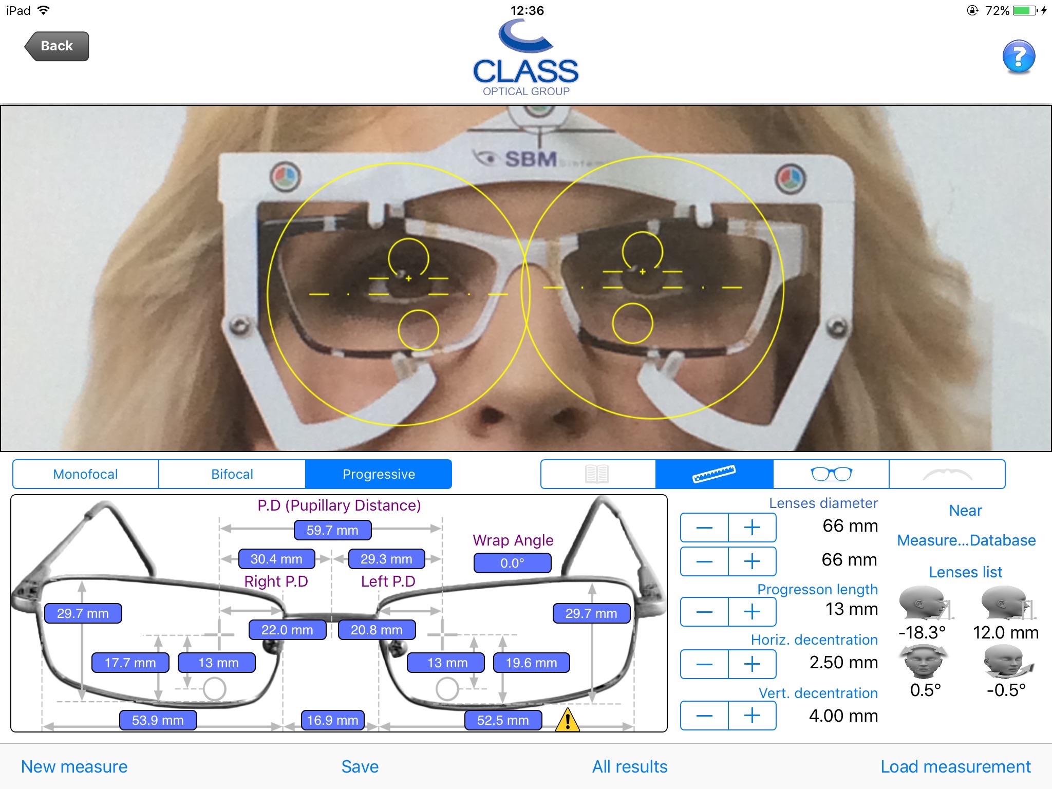 PD Measurement by Class Optical Ltd. screenshot 2