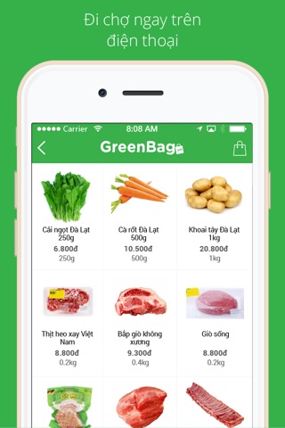 GreenBag – Đi Chợ Online screenshot 2