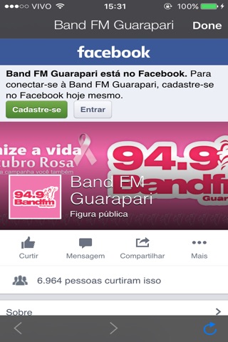 BAND FM Guarapari ES screenshot 4