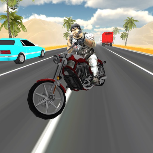 Desert Racer 3D :Crossing Traffic Motorcycles Racing Science