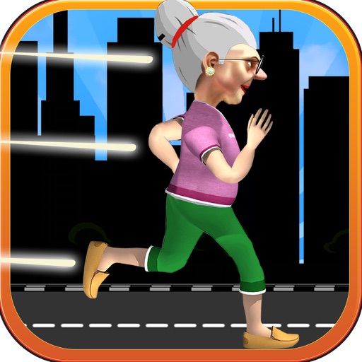 Crazy Granny Run like hell : Angry Grandma Adventurous Journey Icon