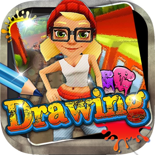 Drawing Desk Subway Surfers : Draw and Paint  Coloring Books Edition Free