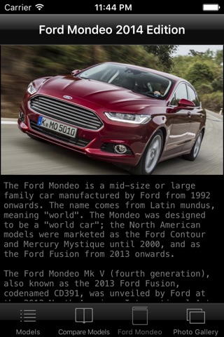 CarSpecs Ford Mondeo 2015 screenshot 4