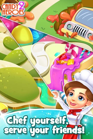 Candy Heroes 2 - Match kendall sugar and swipe cookie to hit goal screenshot 3