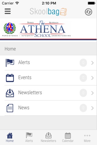 The Athena School - Skoolbag screenshot 2